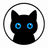 Black Cat Logo Light Mode